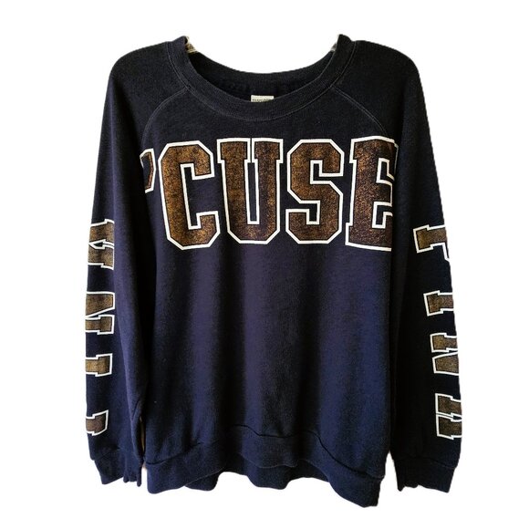 Victoria’s Secret PINK Syracuse University Sweatshirt – Size M – Pockets/Sparkle - Picture 1 of 10